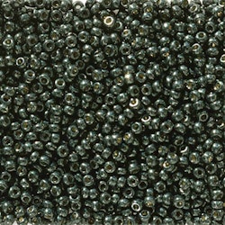MIYUKI, Japanese Seed Beads, Round, 11/0, Duracoat Galv Black Moss