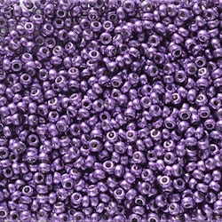MIYUKI, Japanese Seed Beads, Round, 11/0, Duracoat Galv Dark Lilac