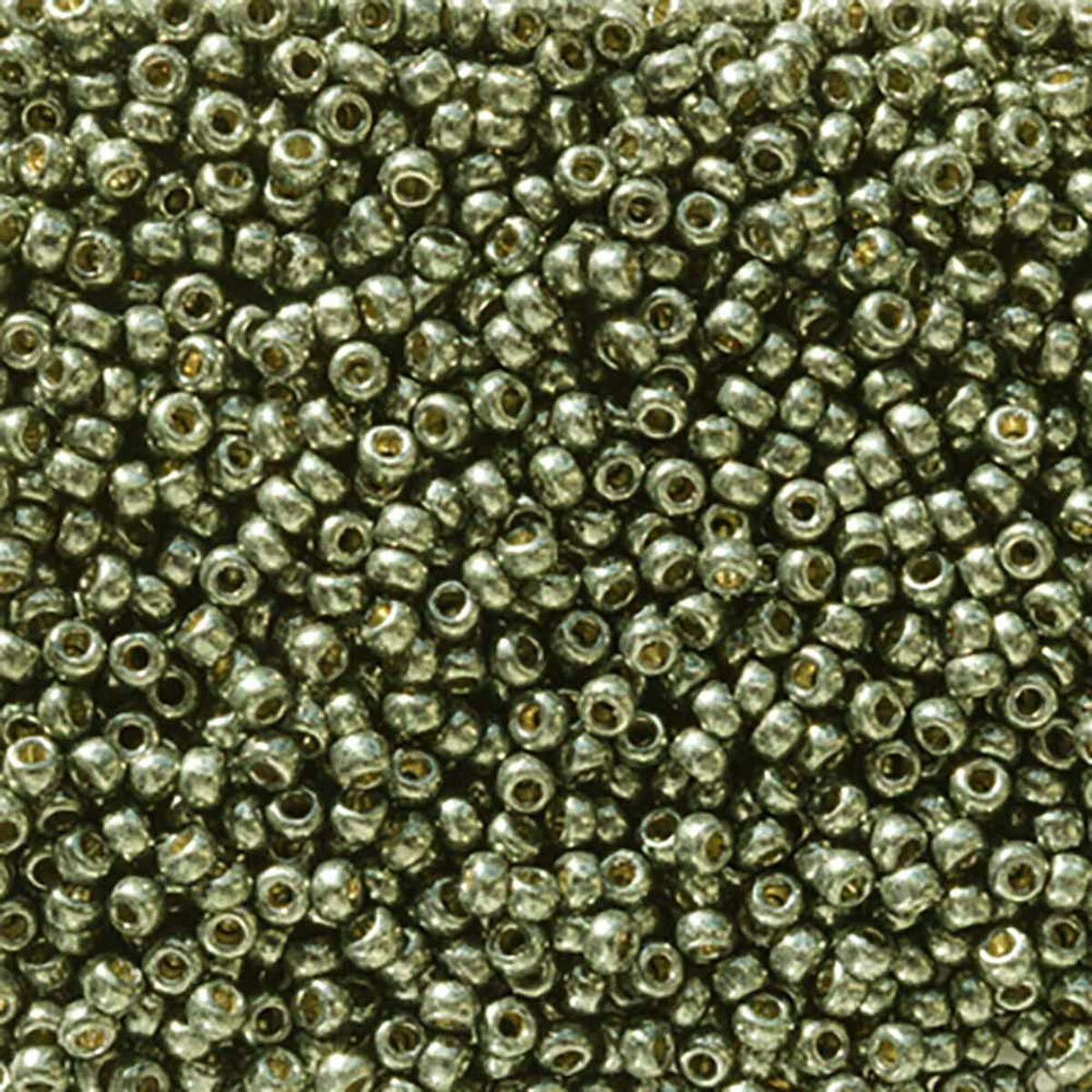 MIYUKI, Japanese Seed Beads, Round, 11/0, Duracoat Galv Dark Steel Green