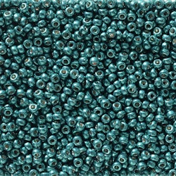 MIYUKI, Japanese Seed Beads, Round, 11/0, Duracoat Galv Poseidon Blue
