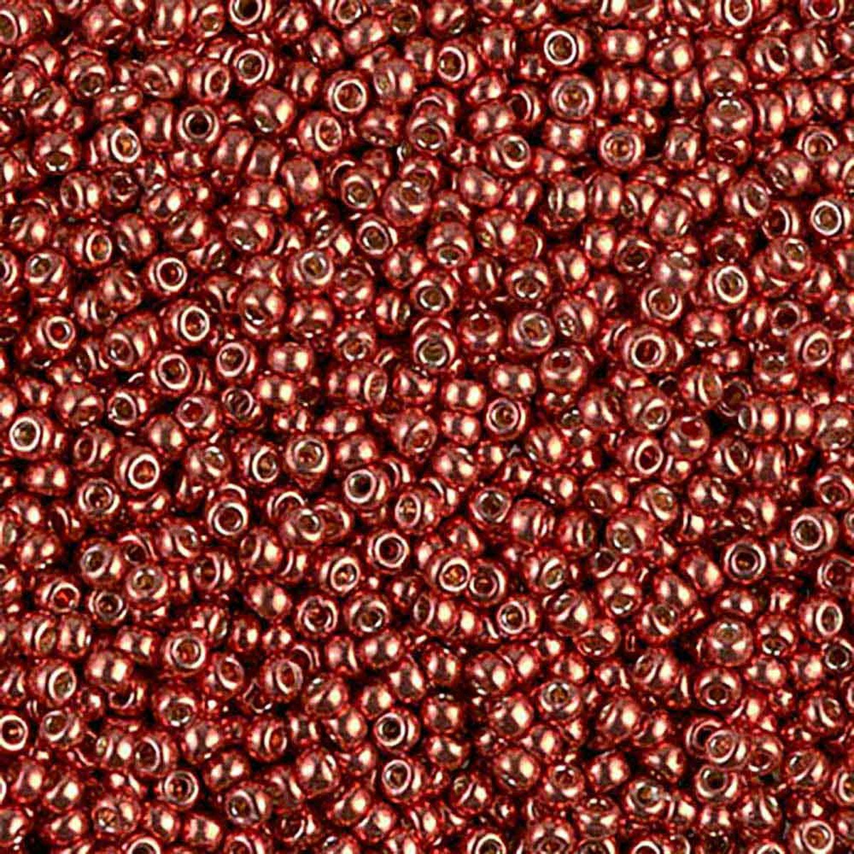MIYUKI, Japanese Seed Beads, Round, 11/0, Duracoat Galv Berry