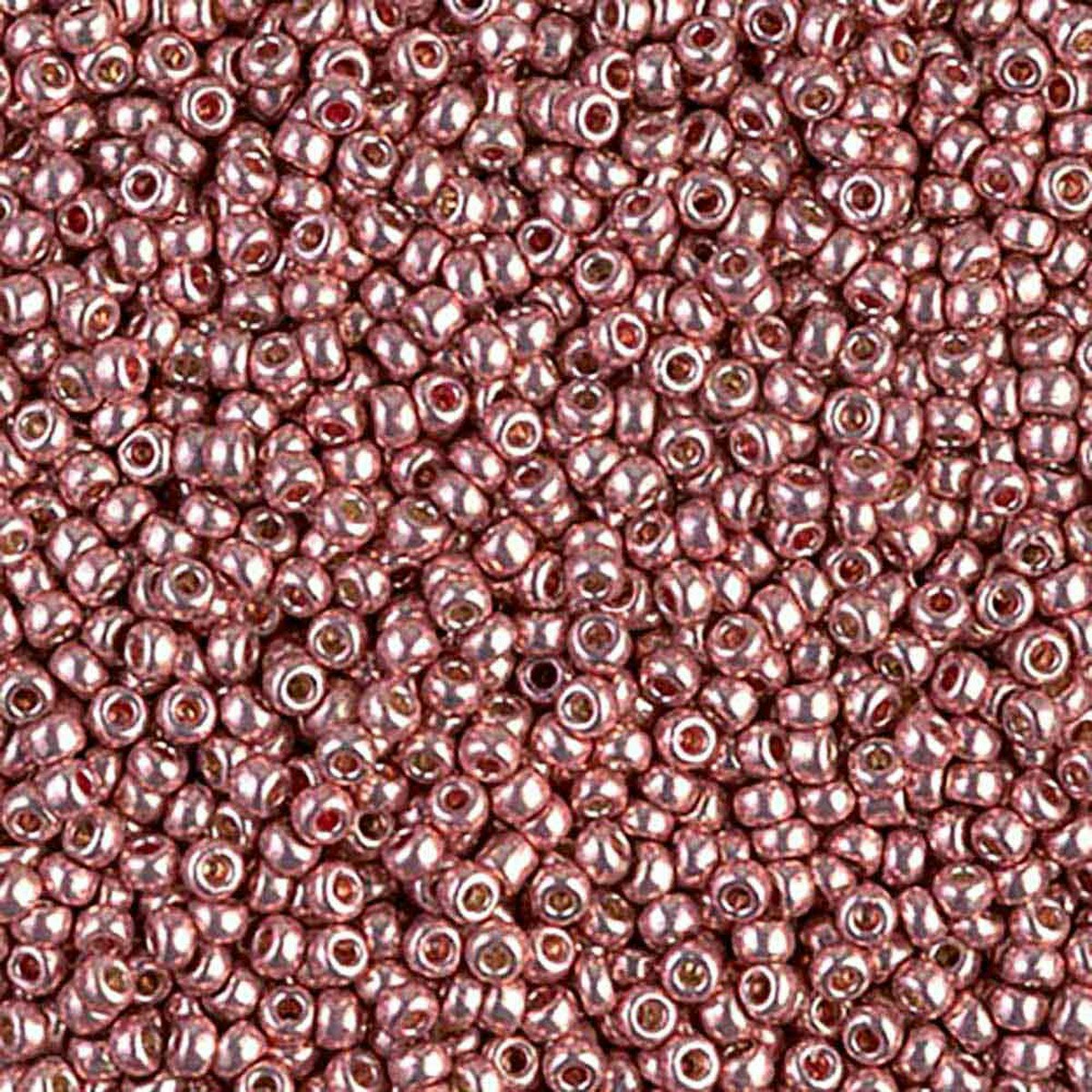 MIYUKI, Japanese Seed Beads, Round, 11/0, Duracoat Galv Dark Coral