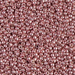 MIYUKI, Japanese Seed Beads, Round, 11/0, Duracoat Galv Dark Coral