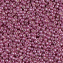 MIYUKI, Japanese Seed Beads, Round, 11/0, Duracoat Galv Hot Pink