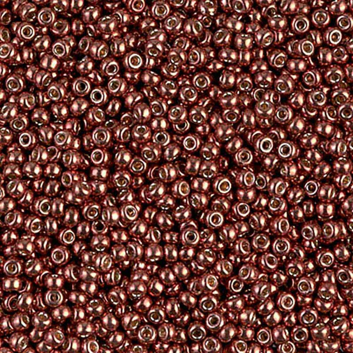 MIYUKI, Japanese Seed Beads, Round, 11/0, Duracoat Galv Dark Berry
