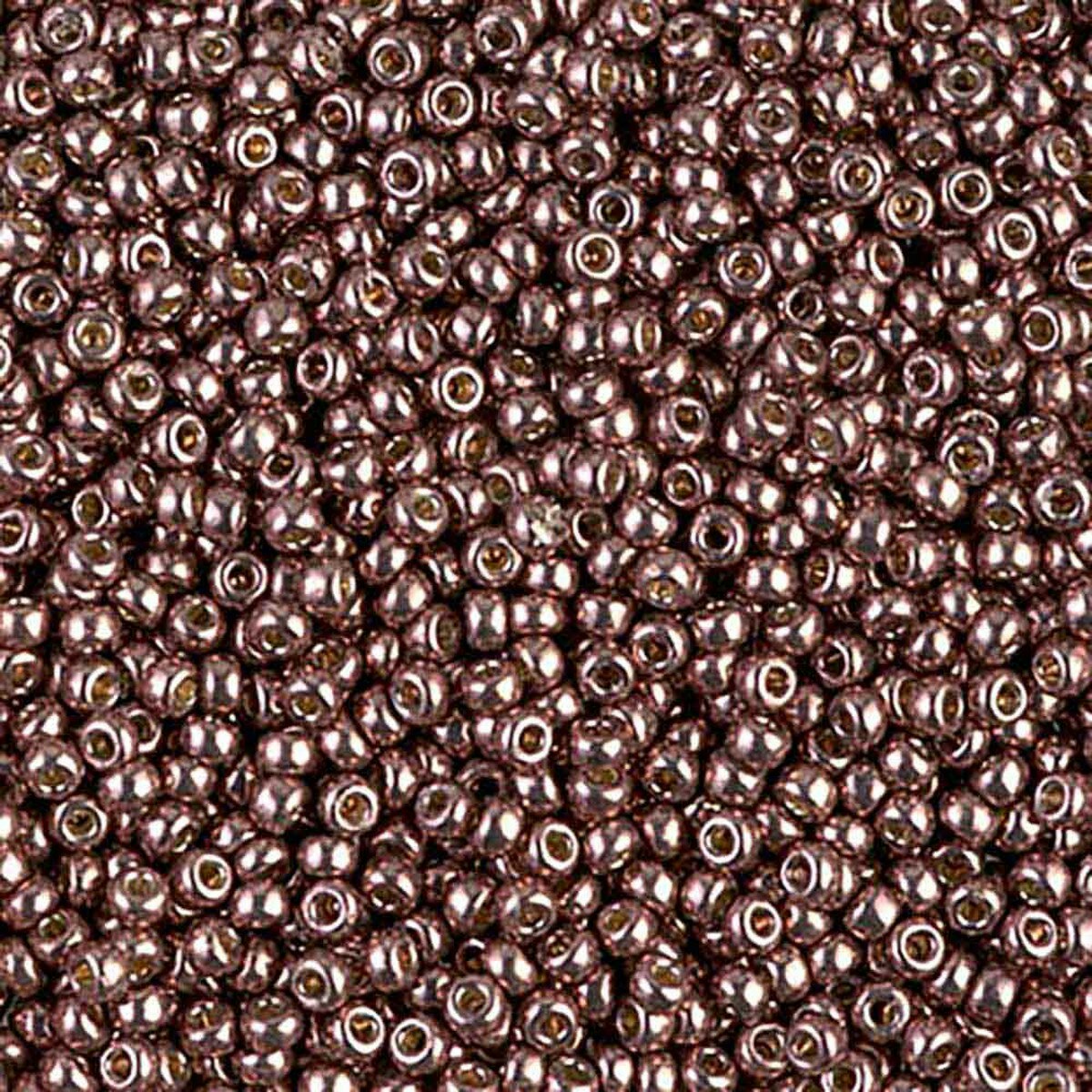 MIYUKI, Japanese Seed Beads, Round, 11/0, Duracoat Galv Dark Mauve