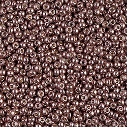 MIYUKI, Japanese Seed Beads, Round, 11/0, Duracoat Galv Dark Mauve