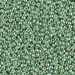 MIYUKI, Japanese Seed Beads, Round, 11/0, Duracoat Galv Dark Mint Green