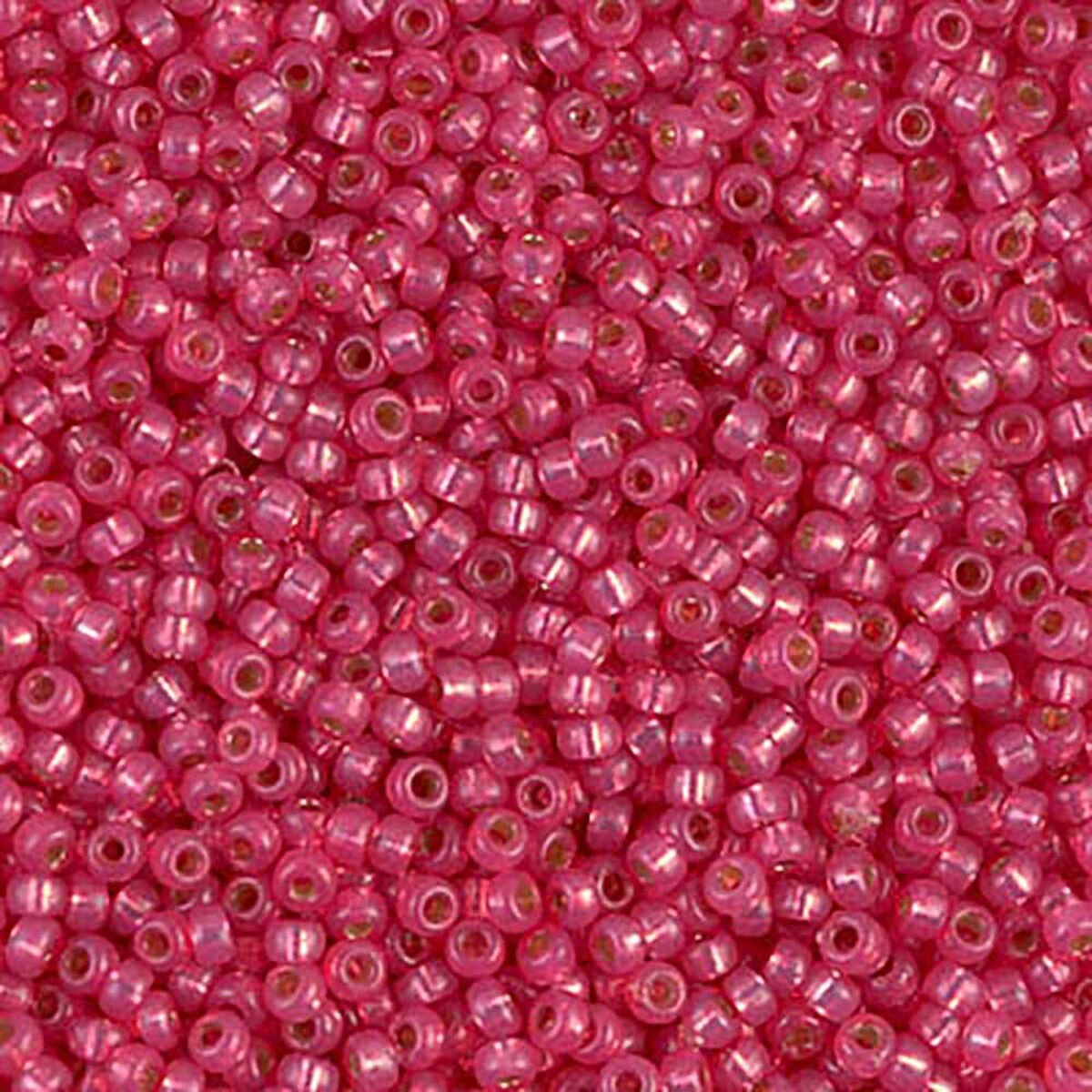 MIYUKI, Japanese Seed Beads, Round, 11/0, Duracoat S/L Hot Pink