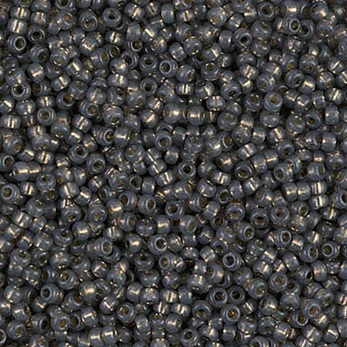 MIYUKI, Japanese Seed Beads, Round, 11/0, Duracoat S/L Smoke Grey