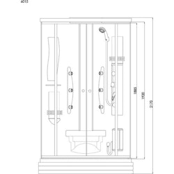 Arrow Duschkabin 6015