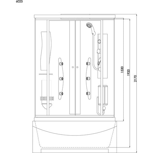 Arrow Duschkabin 6025