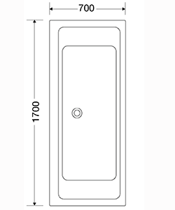 NORDHEM SALTHOLMEN 1700x700x565 VIT NORDURIT LIKSIDIG DUBBEL