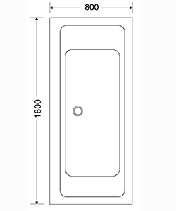 NORDHEM SALTHOLMEN 1800x800x590 VIT NORDURIT LIKSIDIG DUBBEL