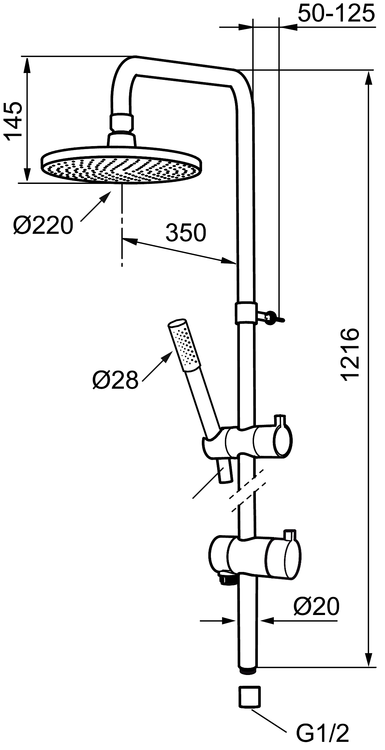 Shower system MORA REXX 6