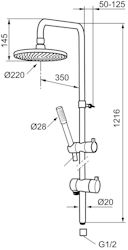 Shower system MORA REXX 6