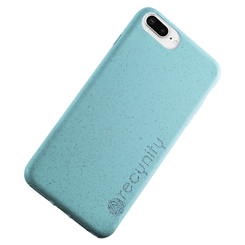 iPhone 8 Plus - Miljövänliga mobilskal blått