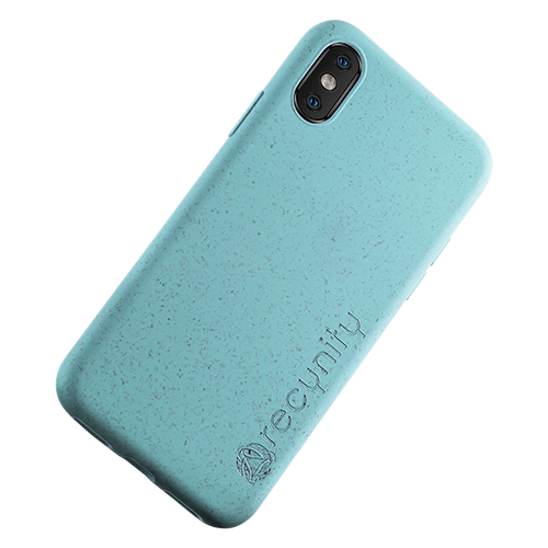 iPhone X  - Miljövänliga mobilskal blått