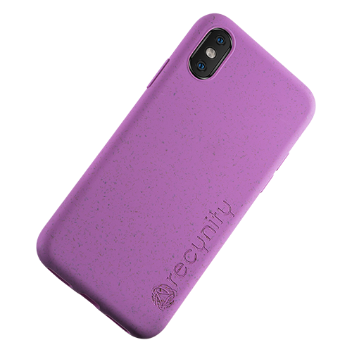 iPhone X  - Miljövänliga mobilskal lila