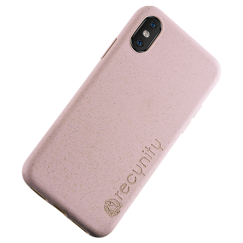 iPhone X  - Miljövänliga mobilskal rosa
