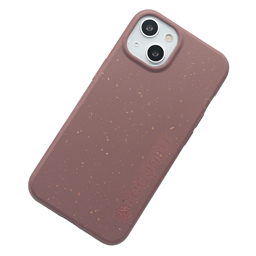 iPhone 13 mini - Miljövänliga mobilskal mörk rosa