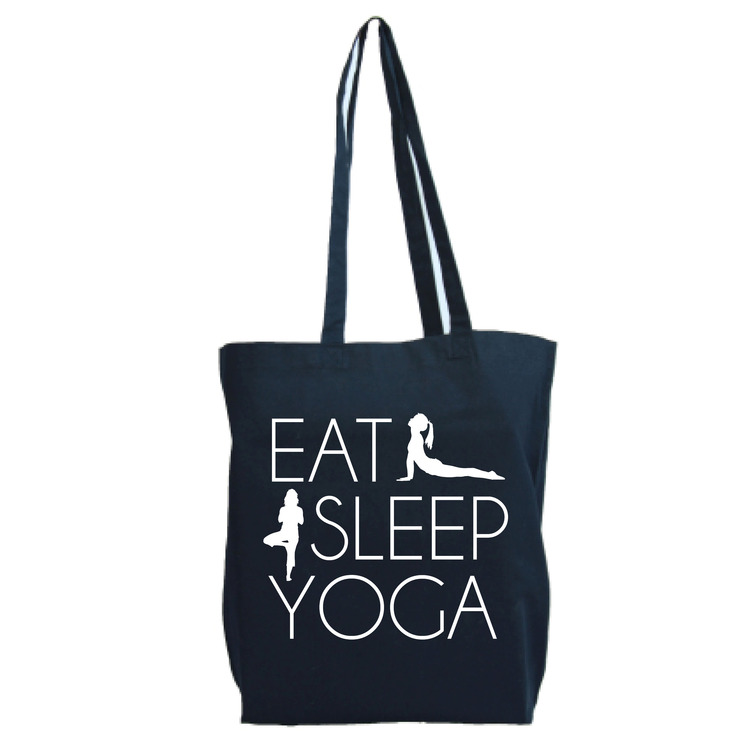 Tygkasse Eat Sleep Yoga