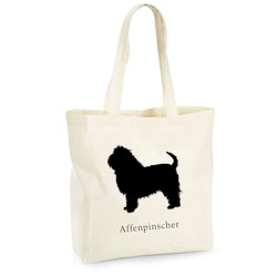 Tygkasse Affenpinscher - Maxi bag