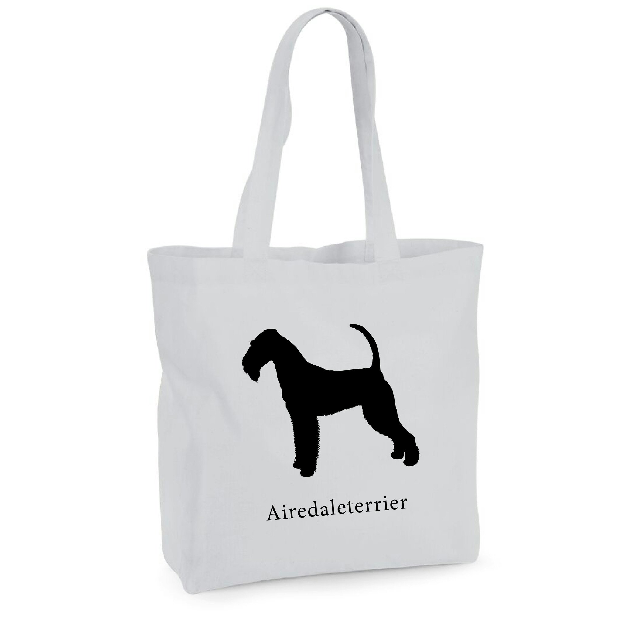 Tygkasse Airedaleterrier - Maxi bag