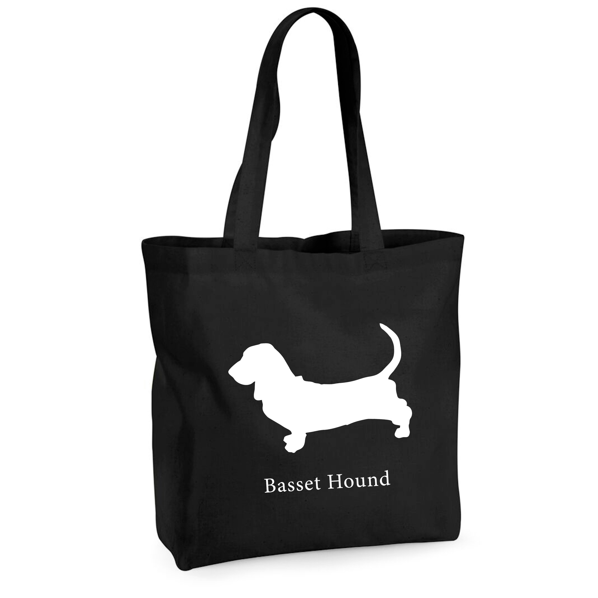 Tygkasse Basset Hound - Maxi bag