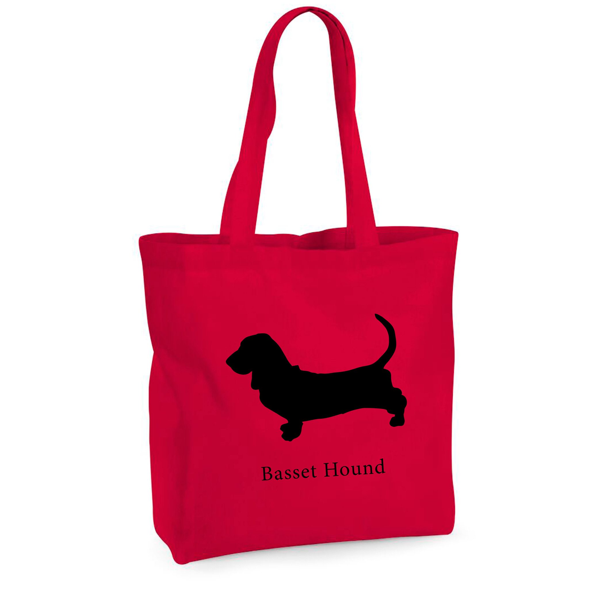 Tygkasse Basset Hound - Maxi bag