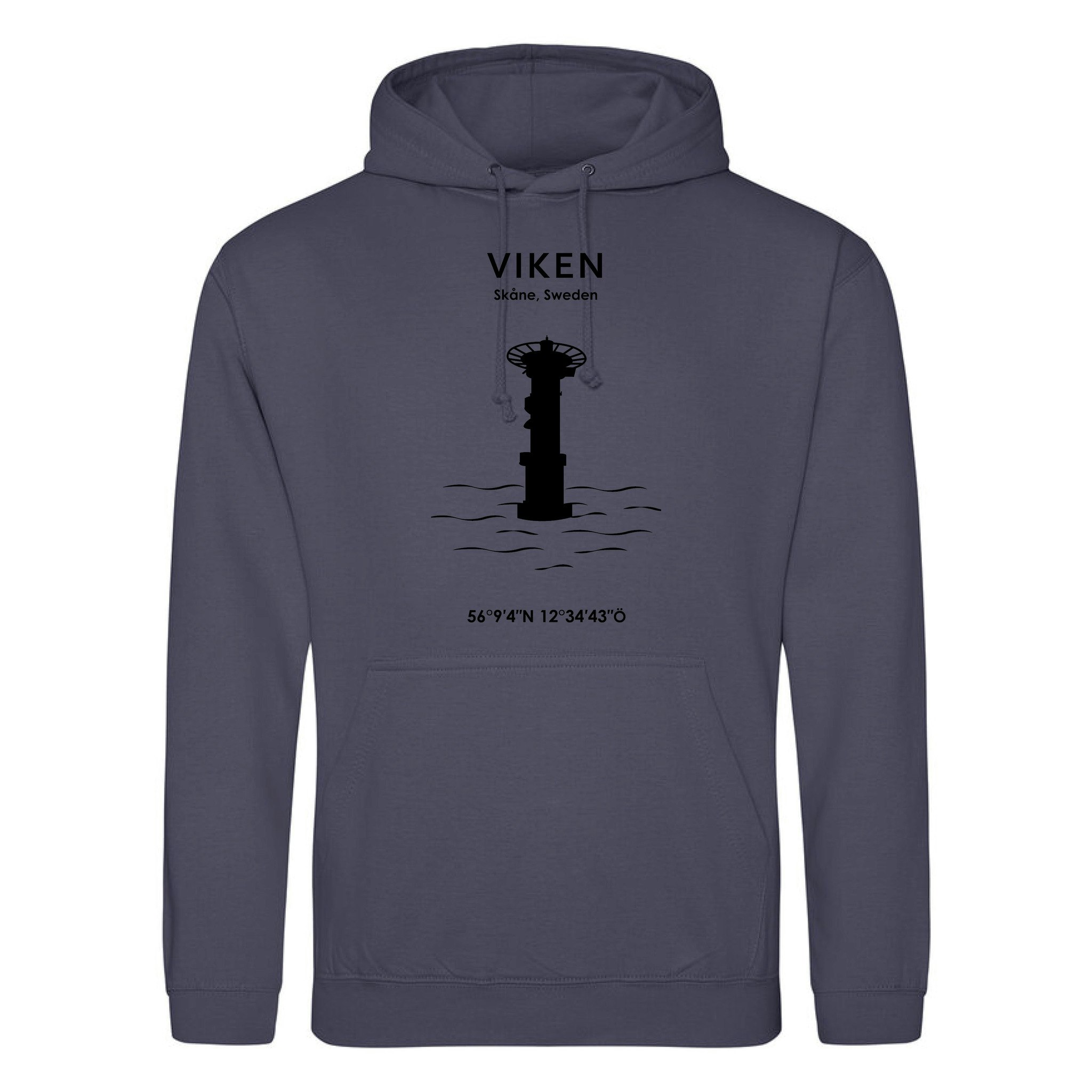 Hoodie - Viken (Svart Tryck)