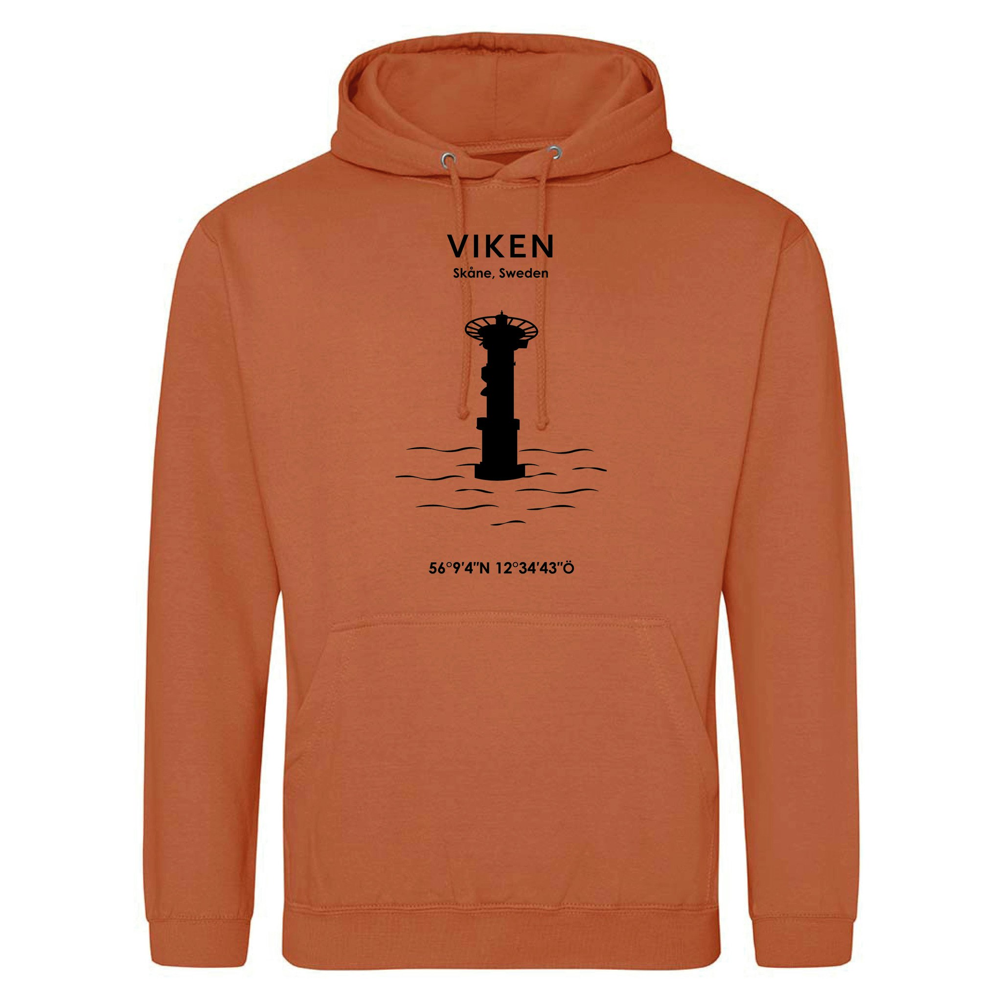 Hoodie - Viken (Svart Tryck)