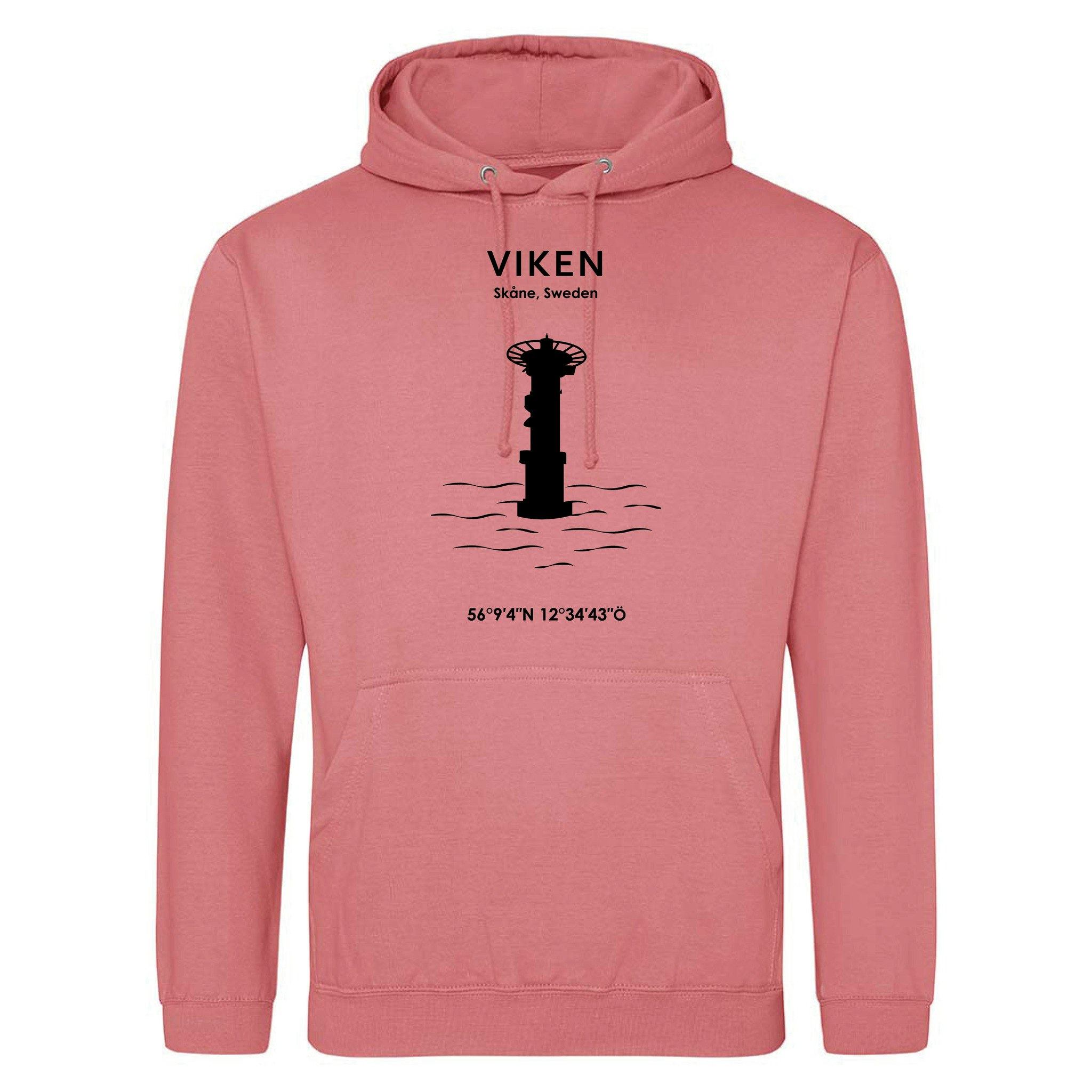 Hoodie - Viken (Svart Tryck)