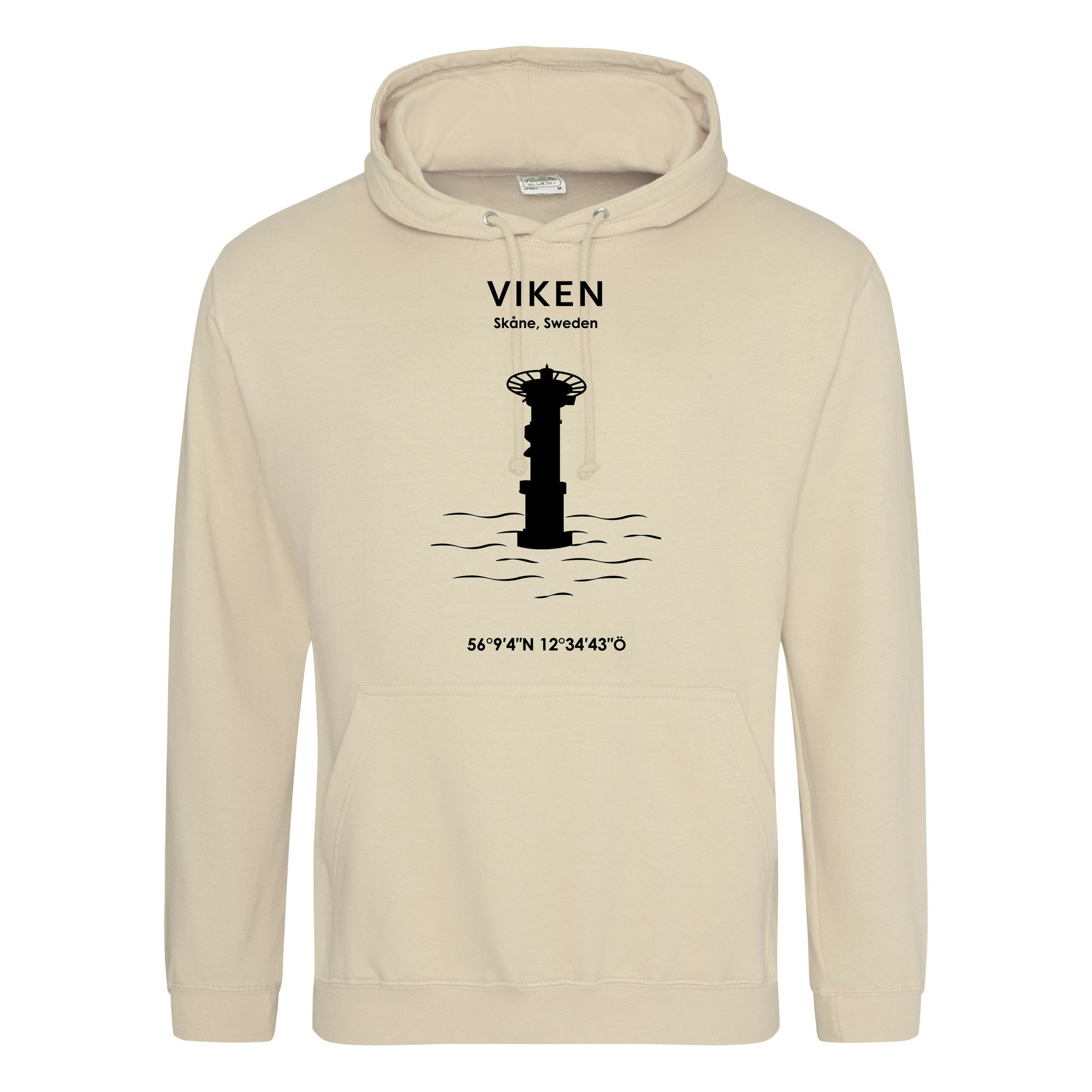 Hoodie - Viken (Svart Tryck)