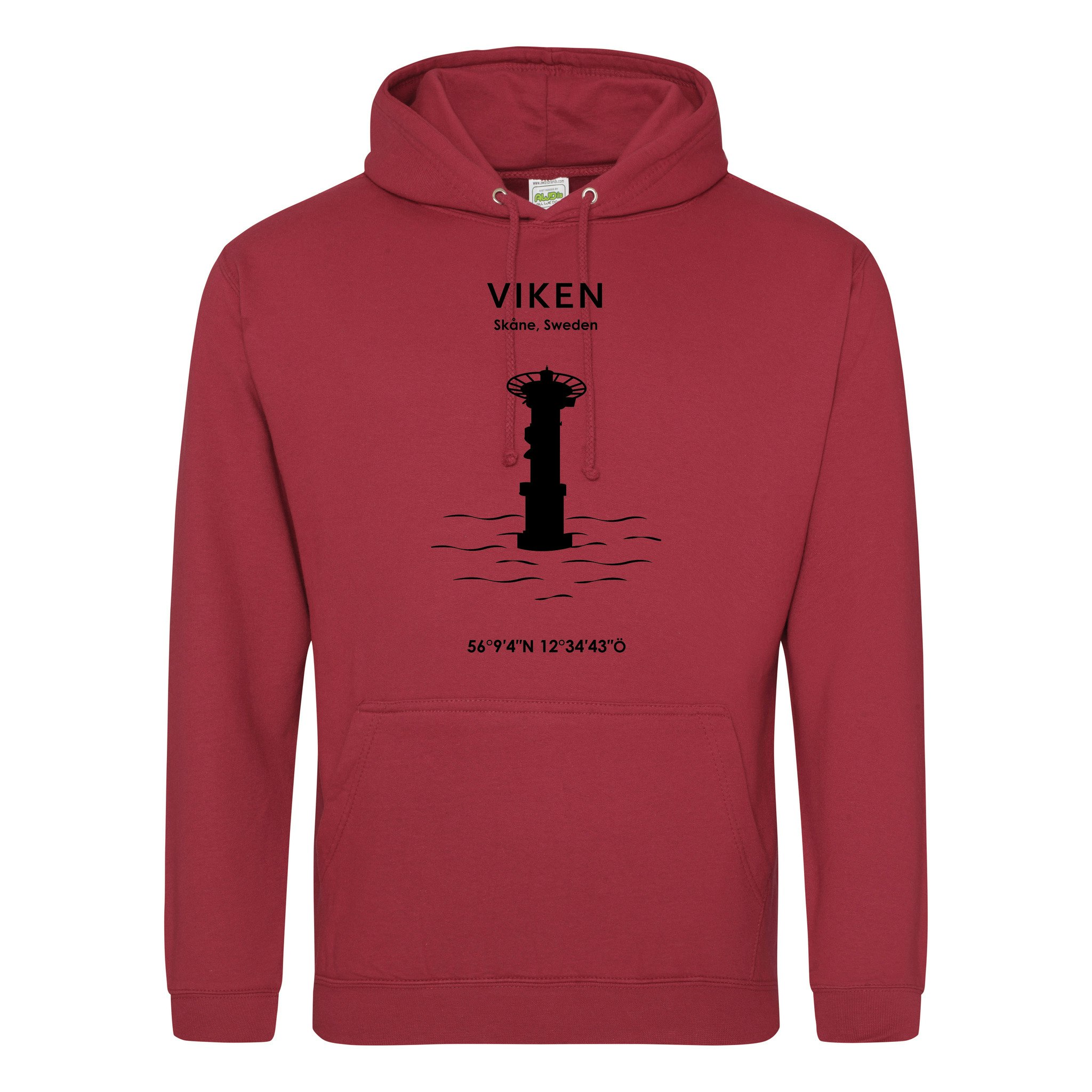 Hoodie - Viken (Svart Tryck)