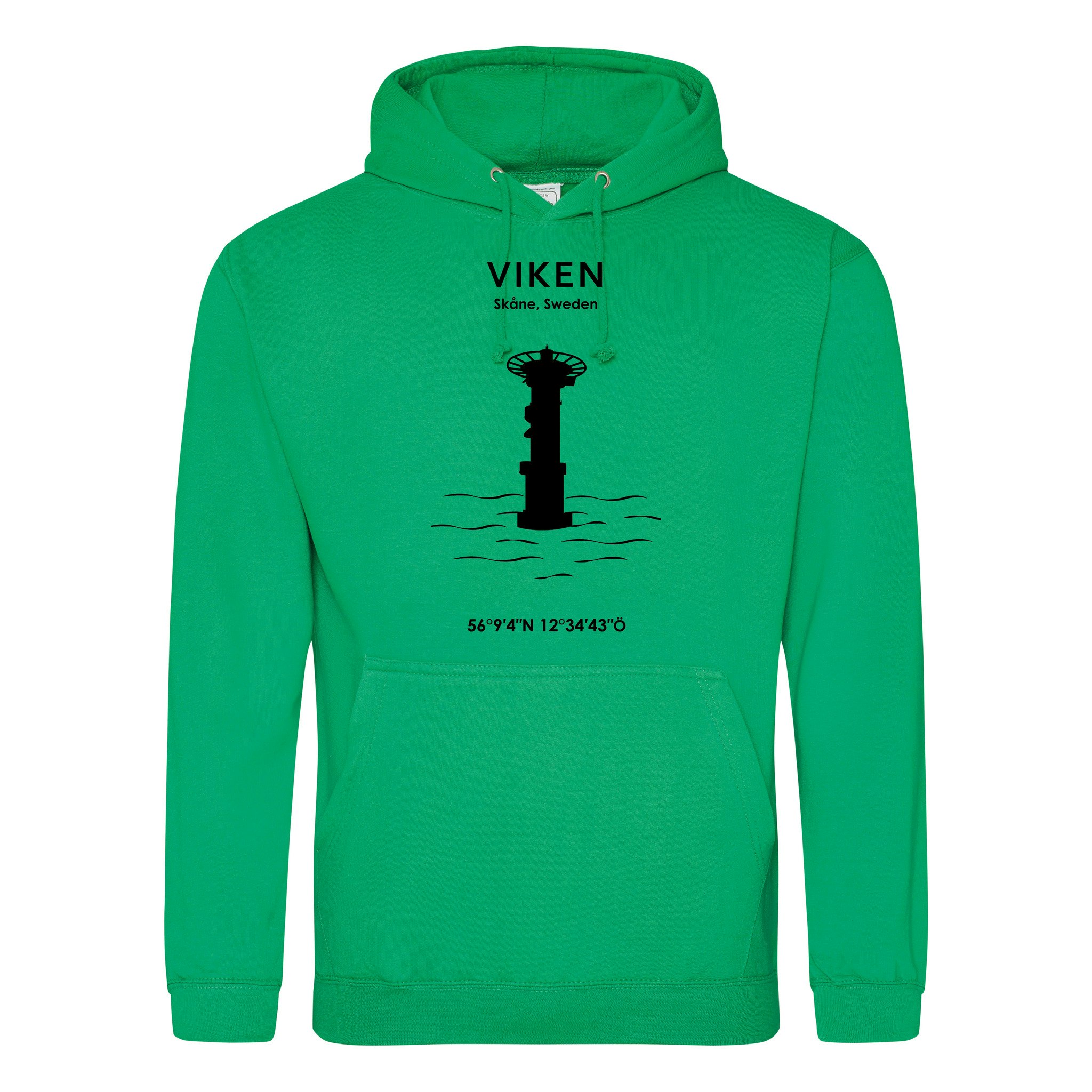 Hoodie - Viken (Svart Tryck)