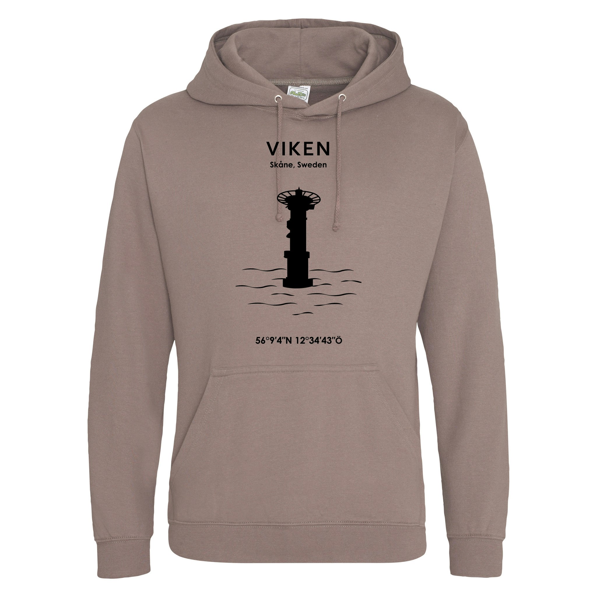 Hoodie - Viken (Svart Tryck)