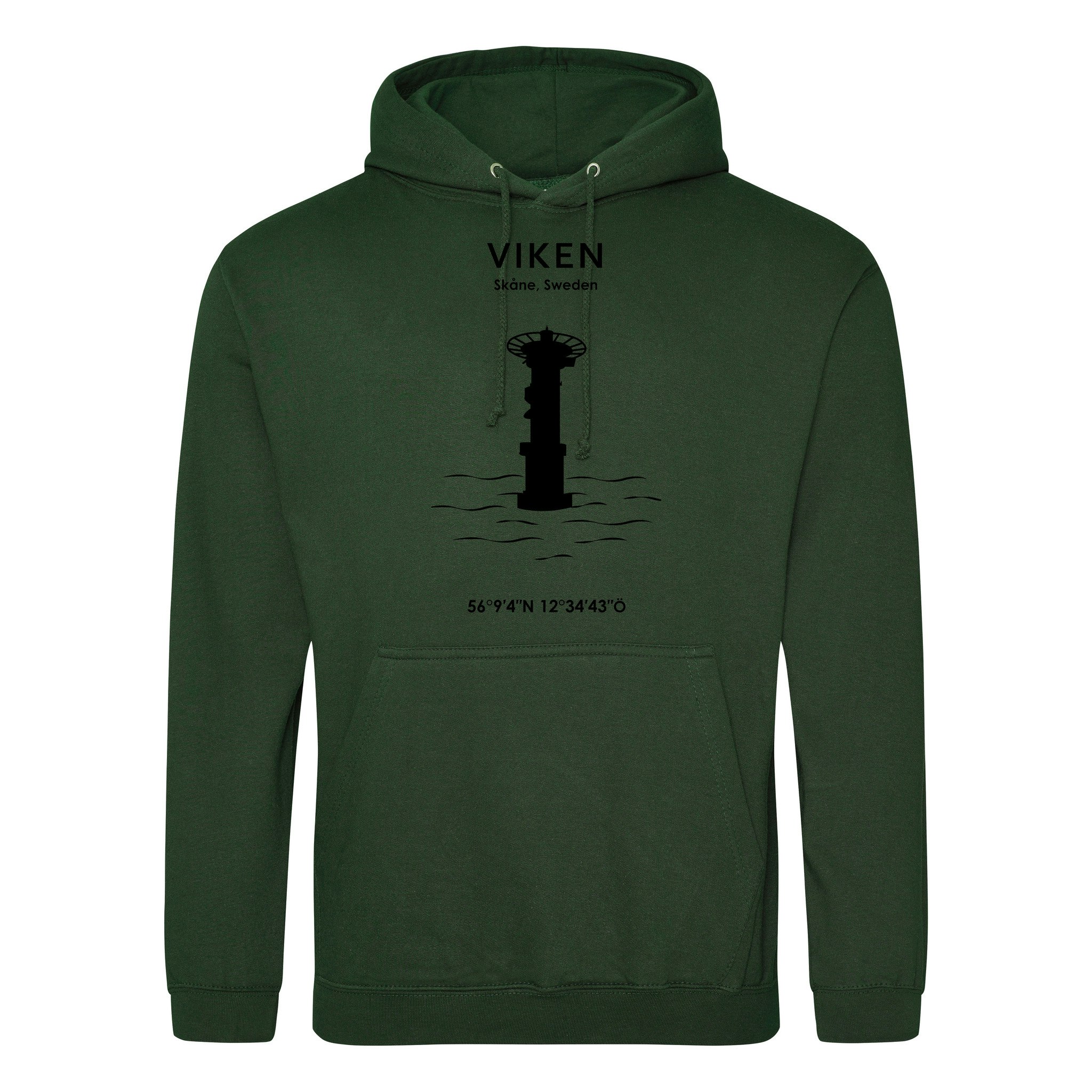 Hoodie - Viken (Svart Tryck)