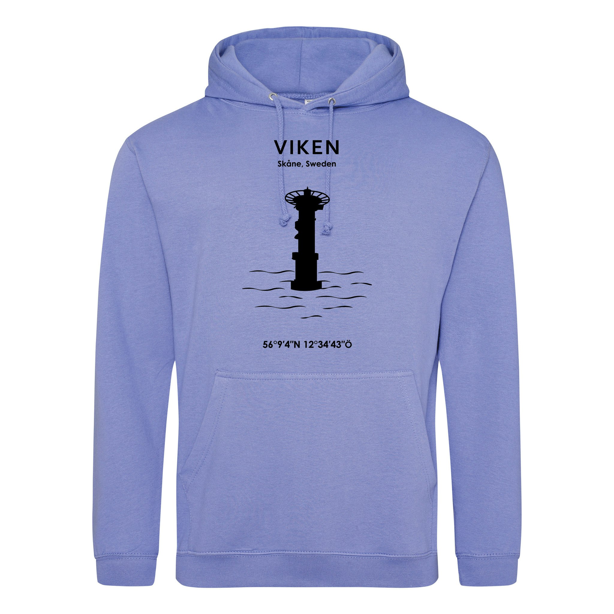 Hoodie - Viken (Svart Tryck)