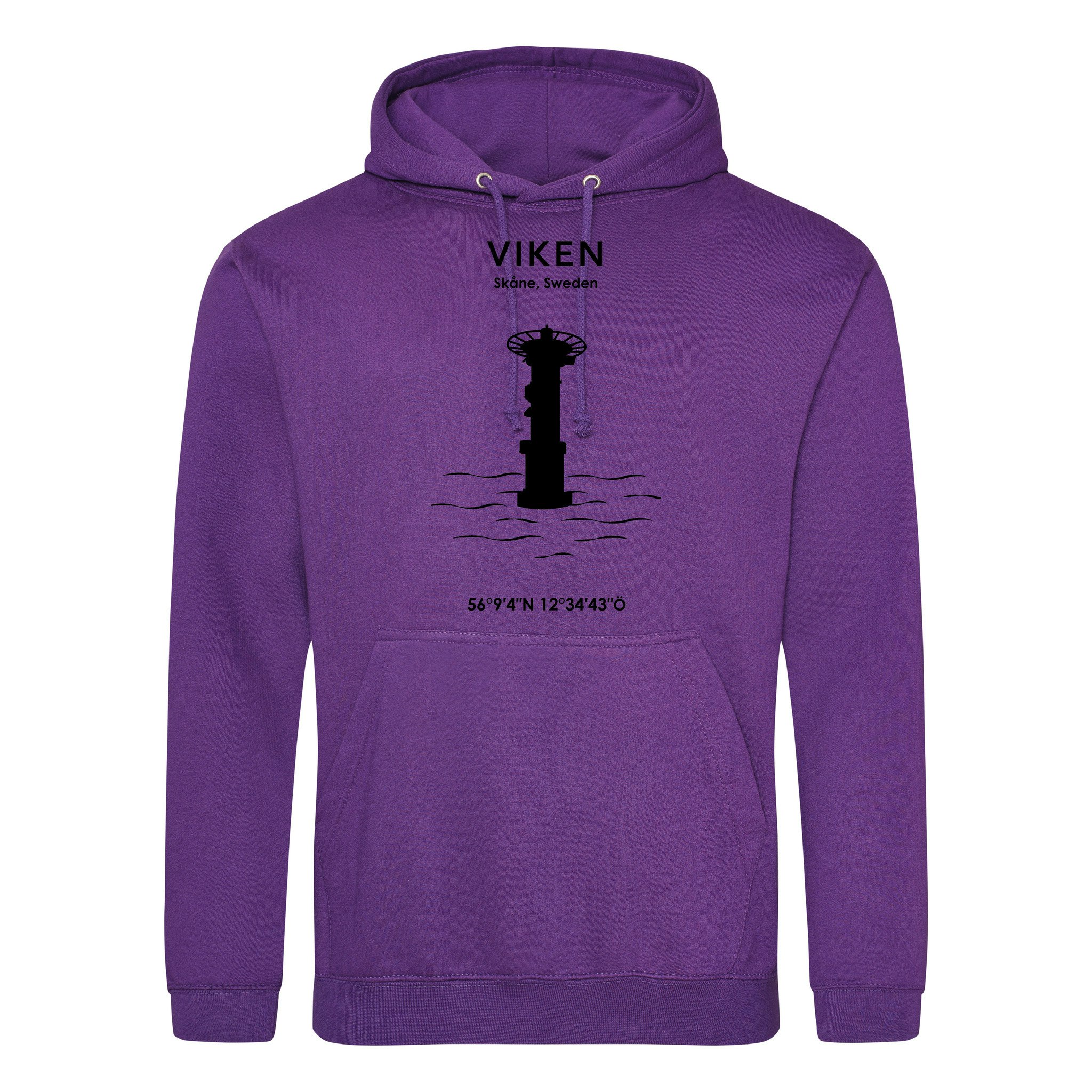 Hoodie - Viken (Svart Tryck)