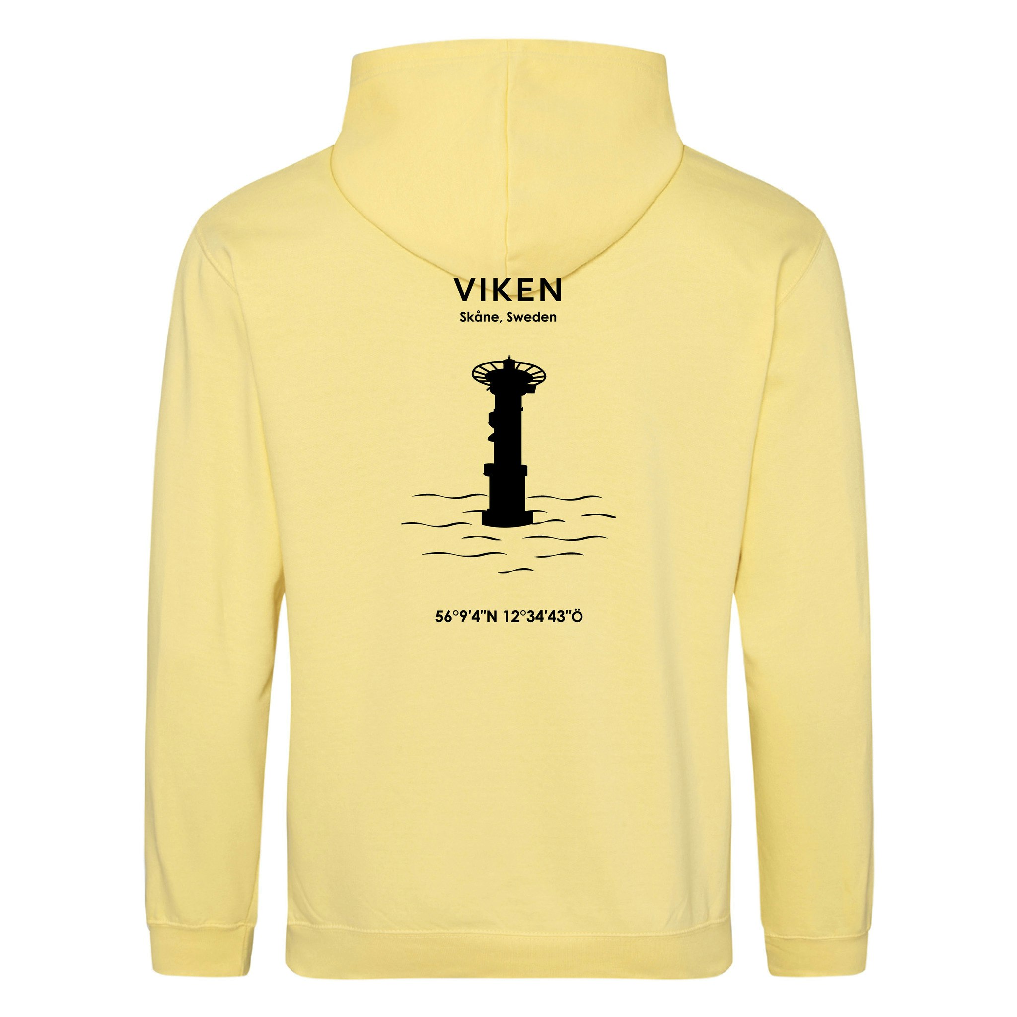 Hoodie - Viken (Svart Tryck)