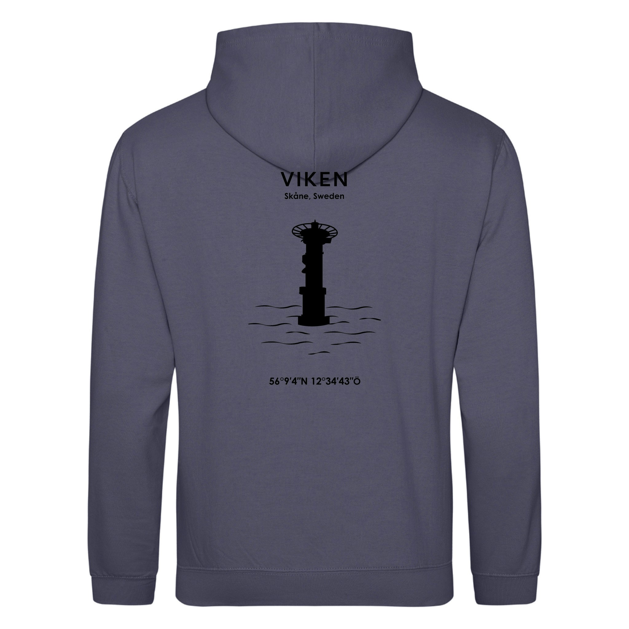 Hoodie - Viken (Svart Tryck)