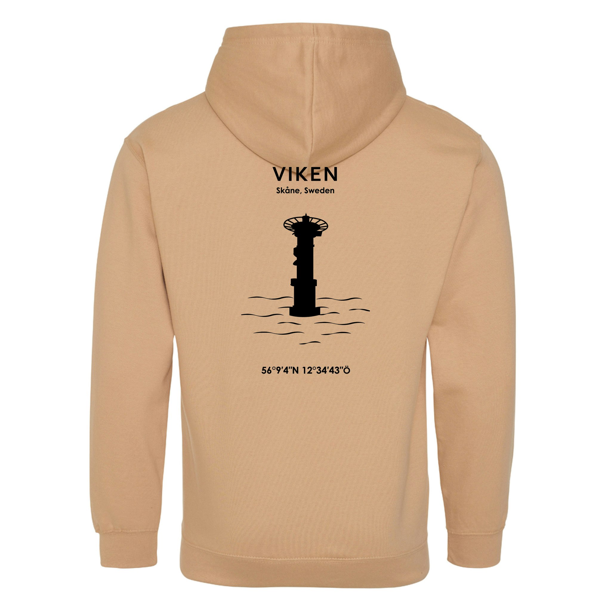 Hoodie - Viken (Svart Tryck)