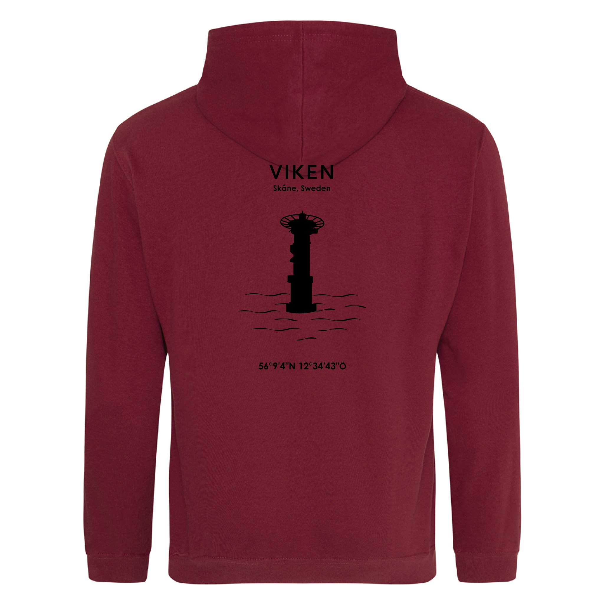 Hoodie - Viken (Svart Tryck)