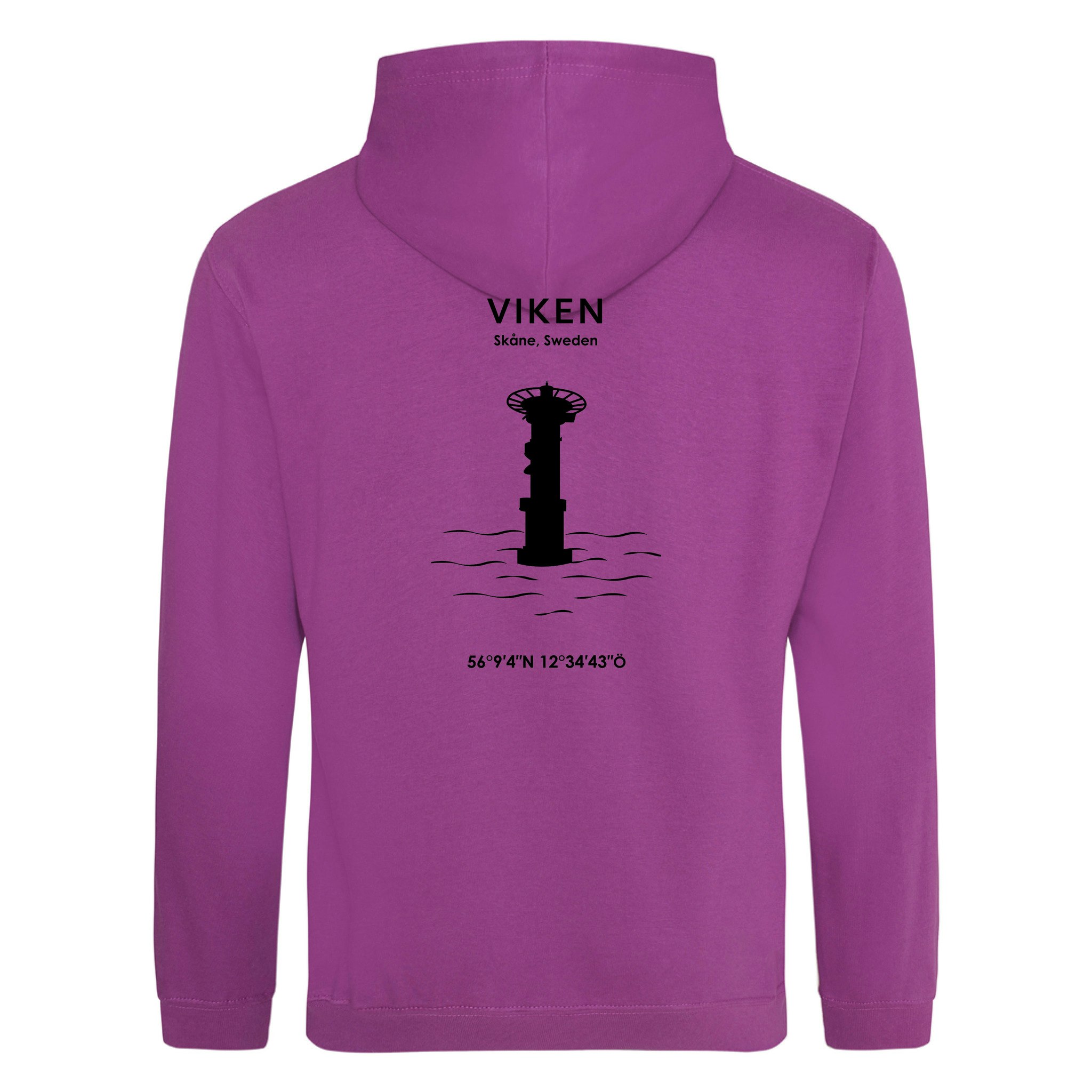 Hoodie - Viken (Svart Tryck)