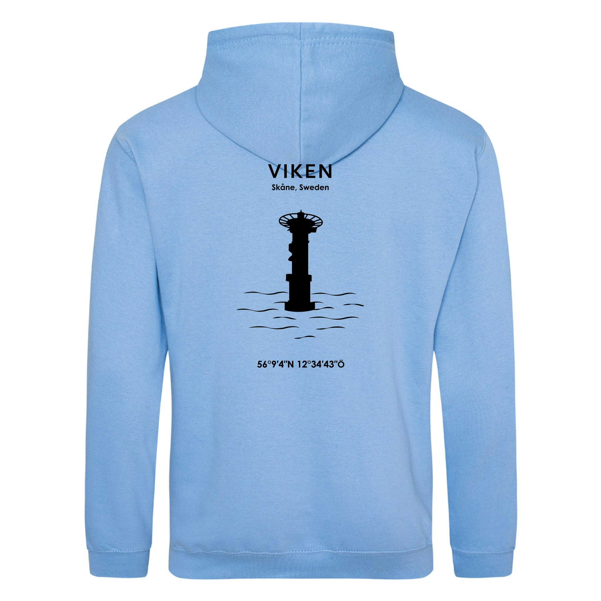 Hoodie - Viken (Svart Tryck)