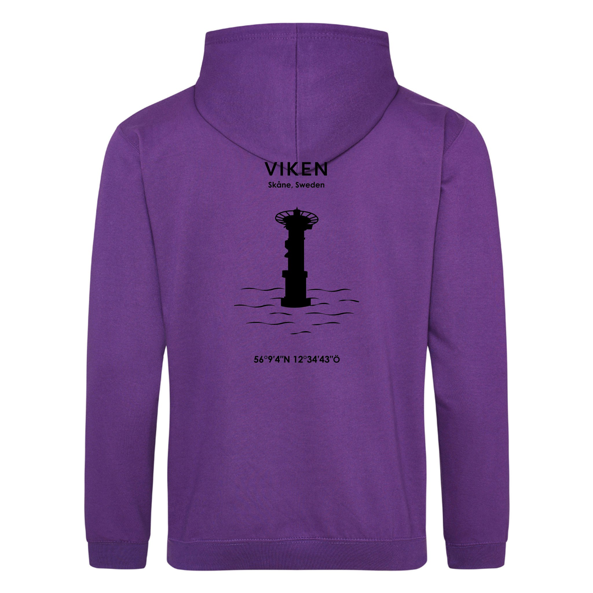 Hoodie - Viken (Svart Tryck)