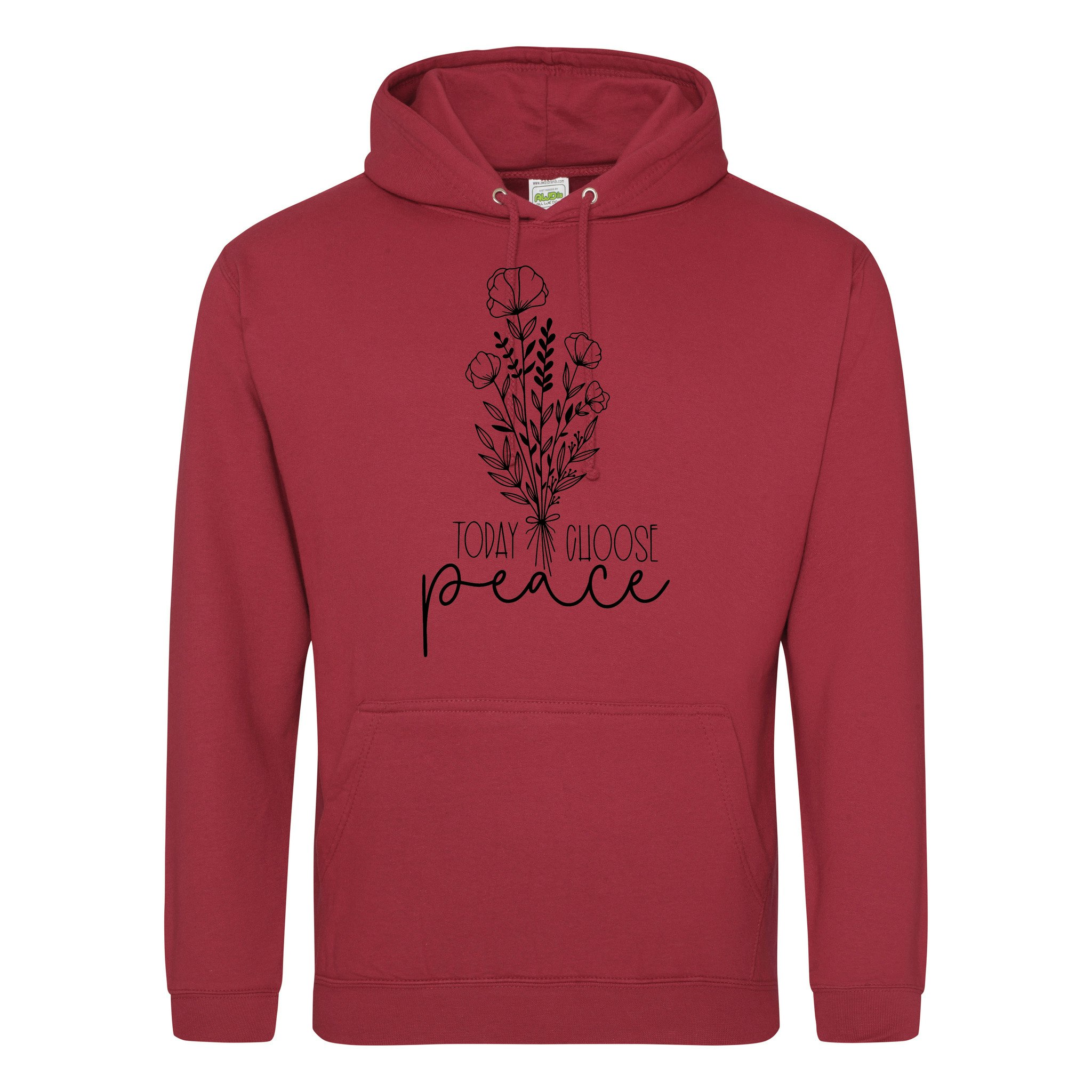 Hoodie - Choose Peace (Svart tryck)