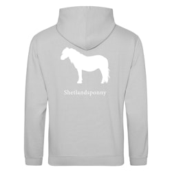 Hoodie Hästraser - Moondust Grey