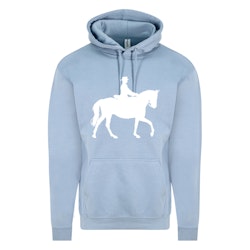 Hoodie Hästraser - Dusty Blue